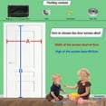 thumbnail image 6 of Magnetic Screen Door 63x73 in Keep Insects Out Keep Away from Mosquitoes Curtain Fits Door Up To Black Customizable, 6 of 7