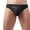 Black, variant on Men's Low-Rise Briefs Swim Trunks Solid Smooth Stretch Breathable Casual Comfortable Underwear Swimming Briefs, Black XL