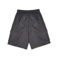 thumbnail image 2 of Bcfgryg Men Drawstring Casual Sports Shorts Solid Surfing Beach Pants Men's Cargo Shorts With Pockets Grey XL, 2 of 5