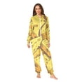 thumbnail image 2 of Yellow Cheese Adult Unisex Onesie Pajamas Slim Fit One Piece Suit Pjs Sleepwear Pajama Jumpsuit, 2 of 8