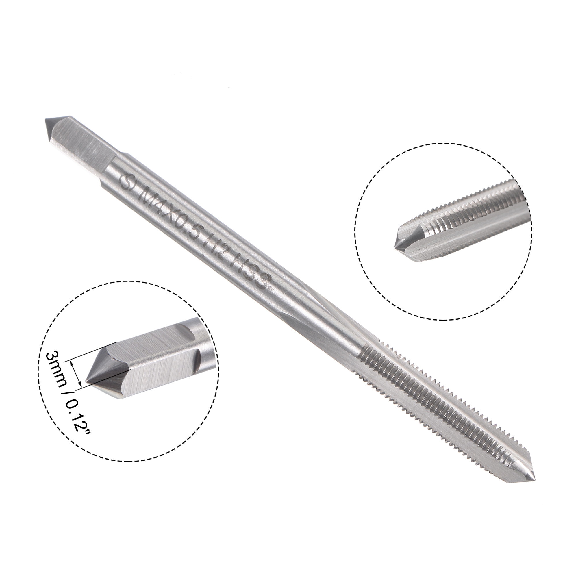 Uxcell M3 x 0.5mm Metric Tap and Die Set Machine Thread Tap