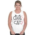 thumbnail image 4 of Crazy Lady Cool Cat Kitten Adorable Tank Top Tee Shirt Women Brisco Brands S, 4 of 5