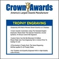thumbnail image 4 of Personalised Crown Awards Gold Cup Trophies with Custom Engraving, 5.75" Personalized Gold Swirl Cup Achievement Trophy On Black Base Prime, 4 of 6