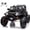 Black, variant on Red 12V 2 Seater Remote Control Ride On Car Truck with Spring Suspension Music Player LED Headlights For Kids 100 Lbs Max Weight