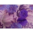 thumbnail image 4 of oneOone Cotton Poplin Medium Purple Fabric Chevron|Leaves & Floral Watercolor Diy Clothing Quilting Fabric Print Fabric By Yard 56 Inch Wide, 4 of 4