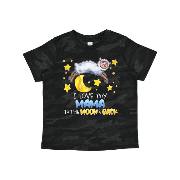 Inktastic I Love My Mama to the Moon and Back Cute Sheep Boys or Girls Toddler T-Shirt