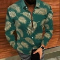 thumbnail image 3 of Xzbqbs Hawaiian Shirt for Men Long Sleeve Button Down Printed Dress Shirts Casual Fashion Lightweight Regular Fit Beach Shirts, 3 of 7