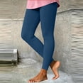 thumbnail image 2 of Ashyfjp Womens Leggings Casual Solid Color Ribbed Knit High Waist Slim Fit Full Length Stretch Pants for Versatile Daily Wear, Size (S-XXL), 2 of 7