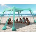 thumbnail image 1 of Carpa de playa Rengue de 3 x 3 m con protección UV UPF50+ con sacos de arena, 1 of 7