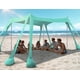 thumbnail image 1 of Carpa de playa Rengue de 3 x 3 m con protección UV UPF50+ con sacos de arena, 1 of 7