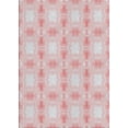 thumbnail image 1 of Ahgly Company Machine Washable Indoor Rectangle Transitional Pig Pink Area Rugs, 2' x 5', 1 of 7