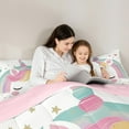 thumbnail image 5 of Castle Fairy 2-Piece Twin Size Comforter Set, Unicorn and Horse Fantasy Print, 5 of 8