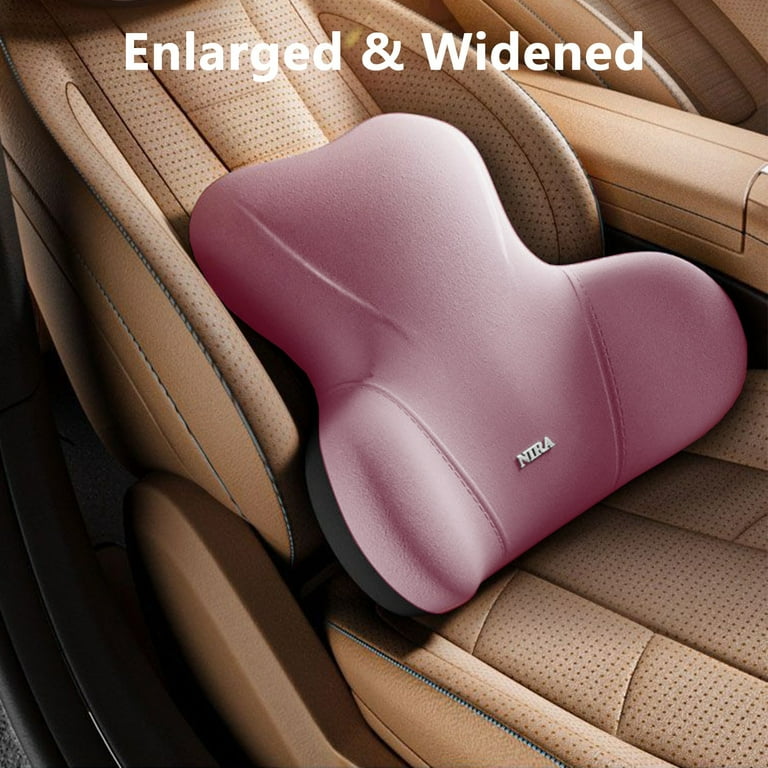 Car Lumbar Support Pillow and Car Neck Pillow Kit Car Pillow Lumbar Support Pillow for Car Ergonomic Car Seat Headrest Lumbar Cushion with Adjustable Strap for Neck Back Pain Relief Walmart