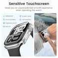 thumbnail image 5 of [2 Pack] Waterproof Hard Case with Tempered Glass for Apple Watch Series 10 46mm, Anti-Scractch Full Cover Screen Protector, Black+Clear, 5 of 8