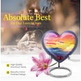 thumbnail image 5 of Sunset Glow over Flowering Hills Cremation Urns For Human Ashes Adult Male, Funeral Urns For Human Ashes Adult Female, Urns For Adult Women, Urn Ashes for Funeral Burial, Large Cremation Urns 8 inch, 5 of 5