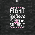 thumbnail image 4 of Inktastic Breast Cancer Awareness Fight Believe Hope Survive Women's T-Shirt, 4 of 5