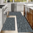 thumbnail image 6 of Kitchen Rugs Sets of 3 Non Slip Washable Kitchen Mats for Floor, Waterproof Kitchen Runner Rug, Floor Mat Carpet for Entryway, Laundry, Sink, Hallway, Bathroom, 6 of 10
