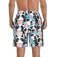 thumbnail image 3 of Kdxio Panda Cute Hearts Pattern Mens Casual Shorts - Drawstring Summer Beach Sports Shorts for Men, 3 of 9
