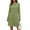 Green, variant on Kukoosong Women's Printed Long Sleeve Crew Neck Loose Fit Comfortable Casual Party Wedding Summer Spring Mid-Length Dresses