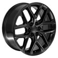 thumbnail image 4 of OE Wheels CV62 22 Inch Rims and Tires Fit Silverado 1500 Style 6x139.7 22x9 Satin Black - Hollander 14078 - TerraMax RT 285/45-22 (Set of 4), 4 of 5