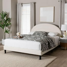 Baxton Studio Bianca Modern Bed with Tufted Headboard