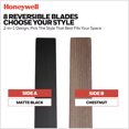 thumbnail image 2 of Honeywell 62 Inch Modern Ceiling Fan LED Remote 8 Blade Indoor Outdoor Dual Mount Black, 2 of 12