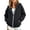 02-Black, variant on Yutgune Kids Zip Up Hoodie for Boys Girls, Full Zip Long Sleeve Hooded Sweatshirt Jacket with Pocket, Casual Fall Outerwear