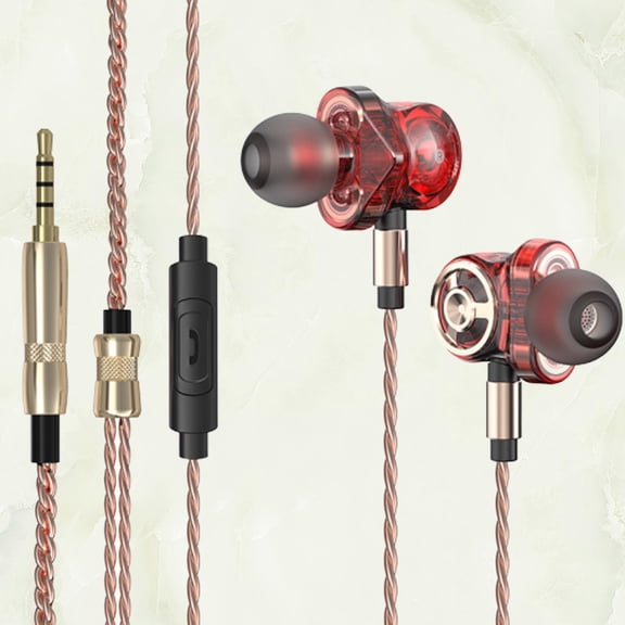 DRAFIDEEP 3.5mm Braided Wire Earphone Unit Earbud with Big Driver Sound for Phone