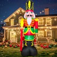 thumbnail image 3 of Nuevo árbol de Navidad de Papá Noel con arco de trineo, decoración inflable para el hogar y exteriores, luz LED, decoración para fiestas de jardín y Año Nuevo, regalos, 3 of 5