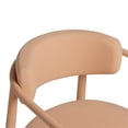 thumbnail image 4 of Pemberly Row Peach Textured Performance Fabric Outdoor Dining Chair, 4 of 8