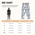 thumbnail image 4 of KLL Womens Happy Snowmen Snowfall Print Pajama Pants Soft Pajama Bottoms for Women Cozy Lounge Pants-XX-Large, 4 of 7