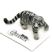 Little Critterz Tiger White Tiger Raja Hand Painted Porcelain Figurine