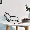 thumbnail image 3 of Abbracc Statue en Métal Figurine Abstraite Chiens et Chats Sculpture Animaux Objets de Collection Décor 11x16x0.5cm, 3 of 7