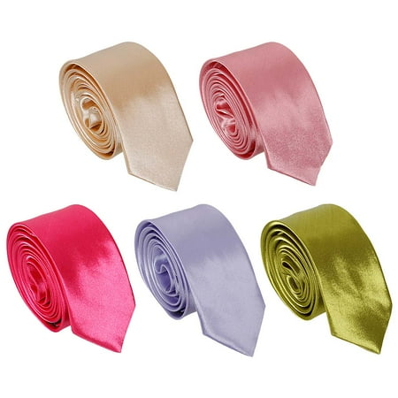 Bundle Monster Mens Fashion Business Solid, Woven, Stripes Necktie Tie Mixed Set