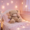 thumbnail image 5 of Super Soft Plush Bear Stuffed Animal, Cuddly Teddy Doll, Child Safe Toy, 1pc Polyester Fiber Beige, for Kids Baby Bedroom Decoration, Huggable Companion Gift, 5 of 5