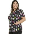 thumbnail image 7 of Dickies EDS Scrubs Top For Women V-Neck Print DK876, 7 of 7