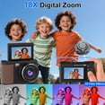 thumbnail image 5 of Ourlife 88MP 18x Zoom Mirrorless Digital Camera, Black, 5 of 10