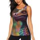 thumbnail image 1 of Balery Rainbow Scales Fantasy Dragon Camiseta sin mangas estampada ligera para mujer, tops de entrenamiento sin mangas, camisetas de yoga transpirables de secado rápido.-X-Large, 1 of 7
