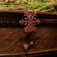 thumbnail image 2 of Wrought Iron Christmas Stocking Hanger  4"-Snowflake- Red (Set of 4) by Park Designs, 2 of 5