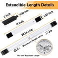 thumbnail image 2 of Extendable Furniture Appliances Rollers, Mover Tools with 24 Roller & Brake Equipment for Heavy Washing Dryer Machine Refrigerator for Mobile Wheels Strong Base Stand Hold Up to 660 lb White, 2 of 7