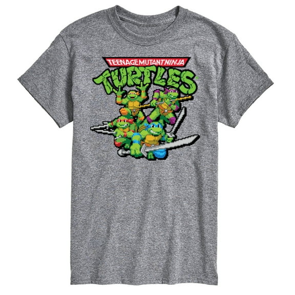 Teenage Mutant Ninja Turtles - Gaming Group And Logo - Men's Short Sleeve Graphic T-Shirt