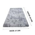 thumbnail image 3 of Runner Rug for Bedroom, Bedroom Rug 2.6x5 Feet Soft Shaggy Area Rugs Tie-Dyed Fluffy Carpet for Hallway Bedside, Upgrade Non-Slip Shag Plush Rug for Dorm Living Room Clearance, 3 of 4