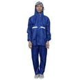 thumbnail image 4 of OULII Adulto Impermeable Poncho Para Lluvia Con Capucha Color Oscuro Material Premium, 4 of 8