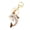 White, variant on Keychain Sparkling Rhinestones Dolphin Charm Wearing Crown Key Chain Decorative Wallet Backpack Car Key Holder Bag Accessories