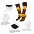 thumbnail image 6 of Daiia Sports Socks Vibrant Sunflower Blooms Printed Novelty Crew Socks for Men Women Knee High Socks Cotton Socks Soft & Breathable Support Unisex Socks, 6 of 9