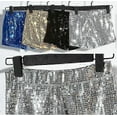 thumbnail image 4 of Sequin For Women, Elastic Waist Glitter Pants, 4 of 5