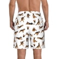 thumbnail image 3 of Kdxio German Shepherd Dog Pattern Mens Casual Shorts - Drawstring Summer Beach Sports Shorts for Men, 3 of 9