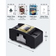 thumbnail image 6 of INCTUO 1-2 Decks Automatic Card Shuffler with Battery-Operated Electric UNO Poker Shuffler, Playing Card Shuffler for Home Card Game,Travel（with two decks of playing cards）, 6 of 8