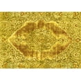 thumbnail image 1 of Ahgly Company Machine Washable Indoor Rectangle Abstract Yellow Modern Area Rugs, 8' x 12', 1 of 4