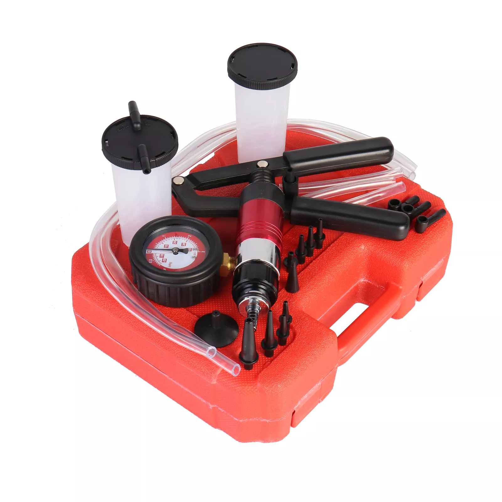 MOSTPLUS 21PCS Hand-Held DIY Vacuum and Pressure Pump Tester Kit Brake Bleeder Kit